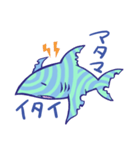 つかれたサメ（個別スタンプ：26）