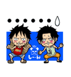 ONE PIECE コルボ山の悪ガキ3兄弟（個別スタンプ：34）