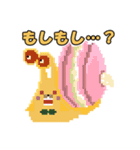 【ONE PIECE×猫とクマ】ドット絵風キャラ（個別スタンプ：6）