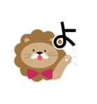 いち文字らいおん（個別スタンプ：21）