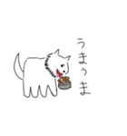 健康な白い犬（個別スタンプ：15）