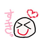丸顔へたへたスタンプ（個別スタンプ：9）