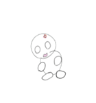 白ペちくん（個別スタンプ：1）