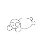 白ペちくん（個別スタンプ：3）