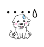 大きな白い犬 ピレネー犬 6【ダジャレ】（個別スタンプ：34）