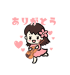 バイオリン大好きガール（個別スタンプ：3）