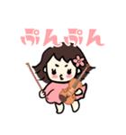 バイオリン大好きガール（個別スタンプ：35）