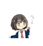 制服パーカー女子2（個別スタンプ：1）