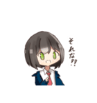 制服パーカー女子2（個別スタンプ：3）