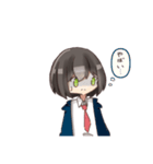 制服パーカー女子2（個別スタンプ：4）