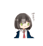 制服パーカー女子2（個別スタンプ：9）