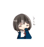 制服パーカー女子2（個別スタンプ：11）