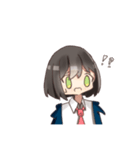 制服パーカー女子2（個別スタンプ：14）