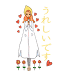 お洒落女子友：グリーティングカード（個別スタンプ：2）