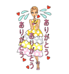 お洒落女子友：グリーティングカード（個別スタンプ：8）