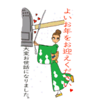 お洒落女子友：グリーティングカード（個別スタンプ：40）