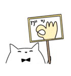 蝶ネクタイ猫さん（個別スタンプ：5）