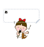 Message stamp！ Girl with a pet dog.Japan（個別スタンプ：2）