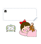 Message stamp！ Girl with a pet dog.Japan（個別スタンプ：14）