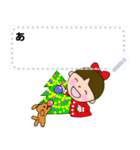 Message stamp！ Girl with a pet dog.Japan（個別スタンプ：23）