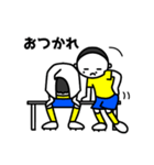 【サッカー少年】イエローユニ（個別スタンプ：24）