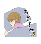 男女の普段使えるスタンプ（個別スタンプ：11）