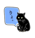 黒猫ジジの日常会話（個別スタンプ：1）