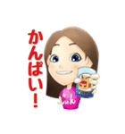 例の似顔絵（個別スタンプ：1）