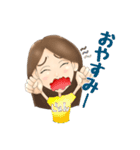 例の似顔絵（個別スタンプ：2）