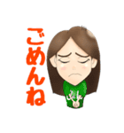 例の似顔絵（個別スタンプ：9）