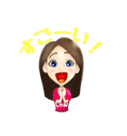 例の似顔絵（個別スタンプ：10）