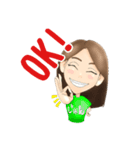 例の似顔絵（個別スタンプ：12）