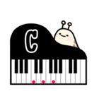 なめくじのピアノコード表〜CとD（個別スタンプ：1）