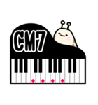 なめくじのピアノコード表〜CとD（個別スタンプ：3）