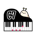 なめくじのピアノコード表〜CとD（個別スタンプ：4）