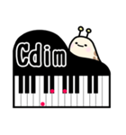 なめくじのピアノコード表〜CとD（個別スタンプ：8）
