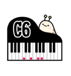なめくじのピアノコード表〜CとD（個別スタンプ：10）