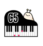 なめくじのピアノコード表〜CとD（個別スタンプ：12）