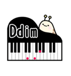 なめくじのピアノコード表〜CとD（個別スタンプ：20）