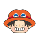 ONE PIECE 三兄弟の表情スタンプ（個別スタンプ：6）