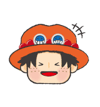 ONE PIECE 三兄弟の表情スタンプ（個別スタンプ：7）