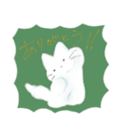 もこもこ白いねこ（個別スタンプ：8）