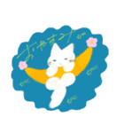 もこもこ白いねこ（個別スタンプ：16）