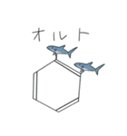 ゆるい理系なサメさん 2個目（個別スタンプ：14）