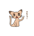 たくあん眉毛ネコ（個別スタンプ：6）