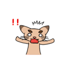 たくあん眉毛ネコ（個別スタンプ：10）
