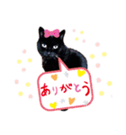 黒猫ルナちゃんスタンプ（個別スタンプ：3）
