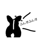 わかる人にはわかる？黒いもふもふ達の声（個別スタンプ：13）