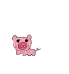 5歳の絵(動物)（個別スタンプ：8）