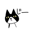 白黒模様の猫のハナちゃん（個別スタンプ：23）